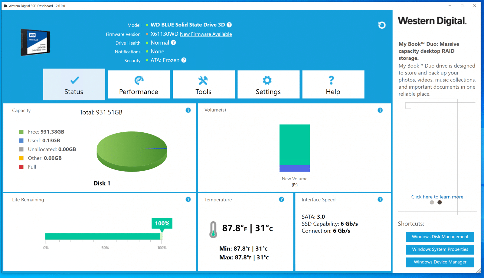 Western Digital Dashboard Review StorageReview.com