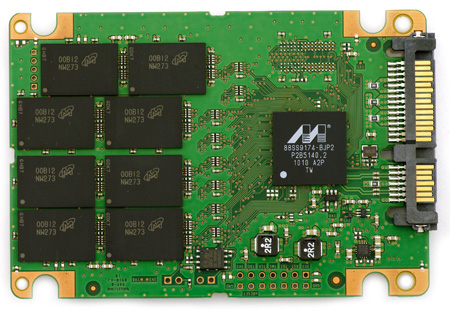 Crucial RealSSD C300 64GB pcb top