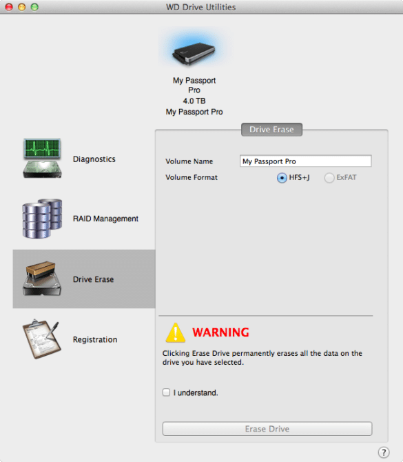 WD Drive Utilities 2.1.0.142 download the last version for iphone