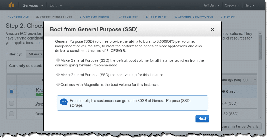 Enhances Elastic Block Storage With SSD 