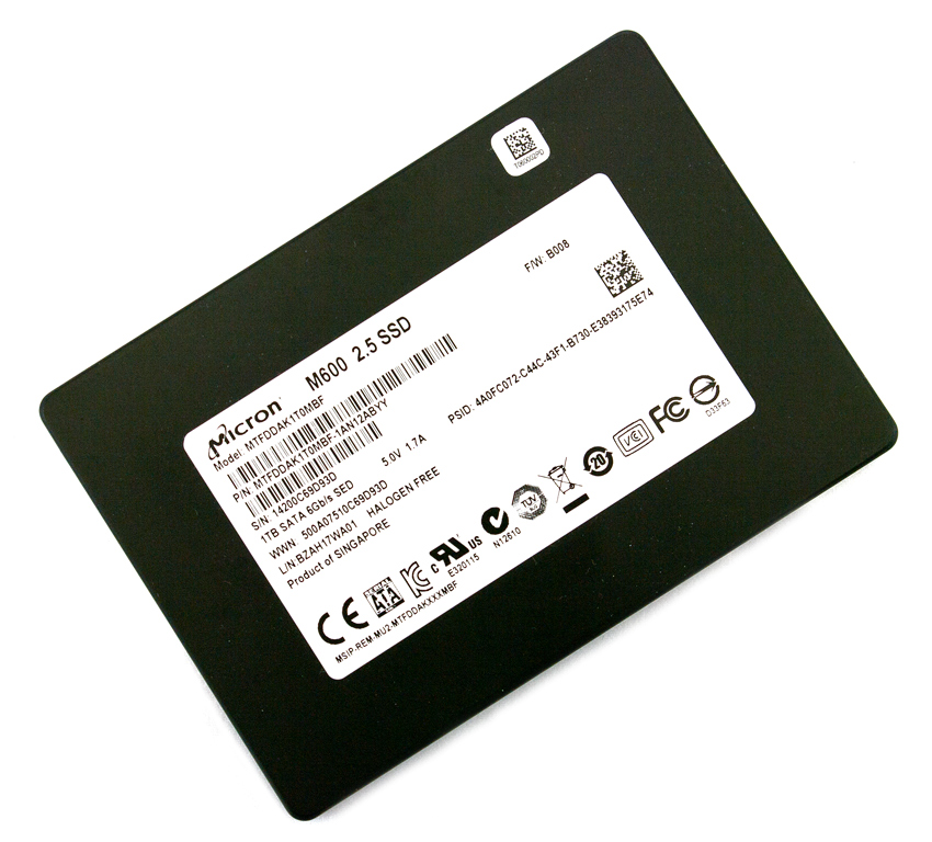 M600 1TB SSD Solid State Drive 2.5 MTFDDAK1T0MBF SATA III 6.0 Micron Crucial 