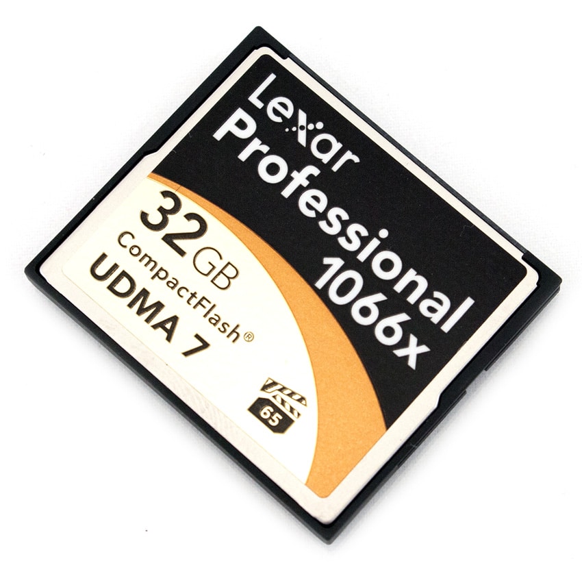 Examen de la carte CompactFlash Lexar Professional 1066x 