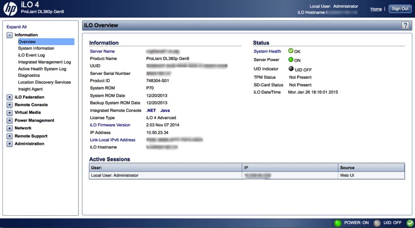 HP ILO 4 Review StorageReview
