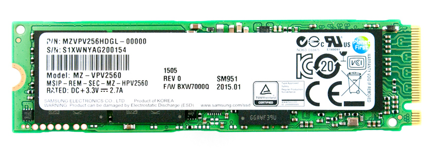 Samsung SM951-NVMe M.2 -