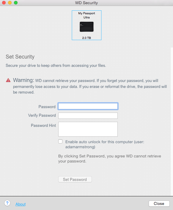 wd drive utilities mac not showing up