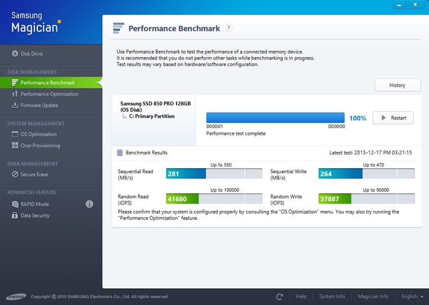 Samsung Magician and Data Overview - StorageReview.com