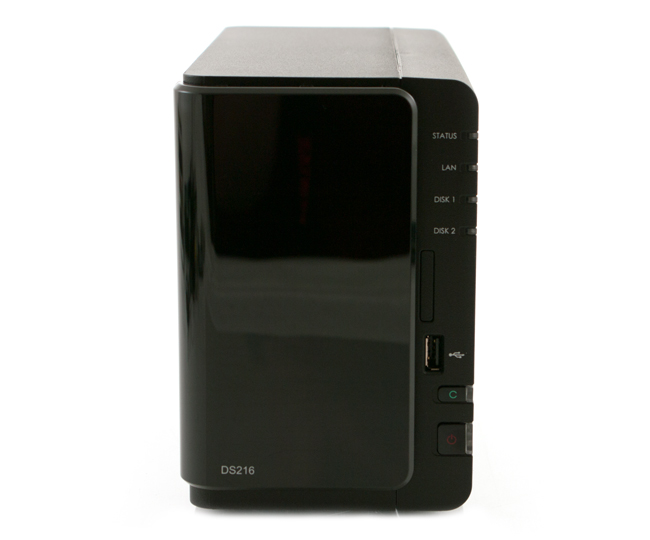 Synology DS216 Boîtier NAS pour 2 Disques 3,5/2,5 1.3 GHz Dual Core 16 To 512 Mo de mémoire Noir 