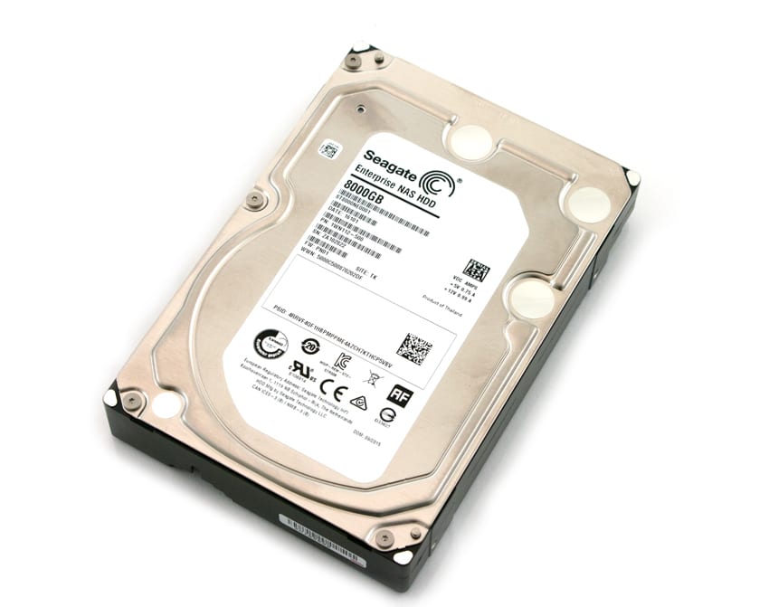 Examen du disque dur Seagate Enterprise NAS HDD 8 To