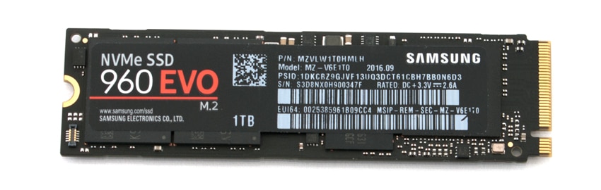 Samsung 960 EVO M.2 NVMe SSD Review -