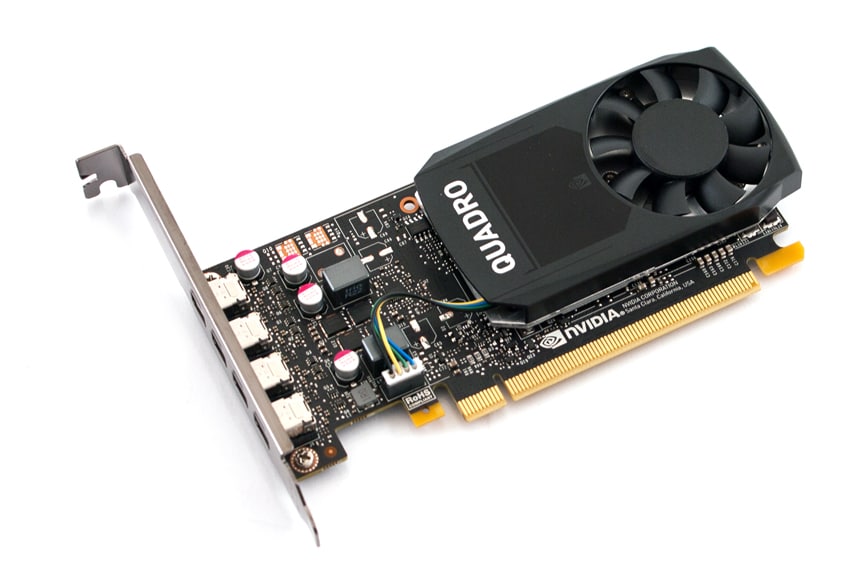 NVIDIA Quadro P1000 4GB GDDR5 SDRAM 搭載