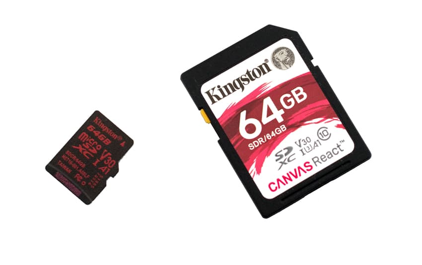 Kingston Micro SD 4K SDCR microSDHC Canvas React 100R/70W U3 UHS-I