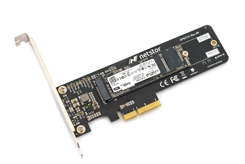 In The Lab Netstor Np631n M 2 Nvme To Pcie Host Adapter