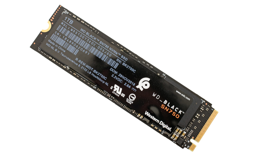 steamer Blink gold WD Black SN750 NVMe SSD Review - StorageReview.com