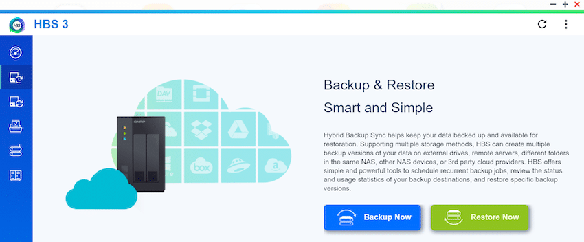 QNAP HBS 3 Setup Backup