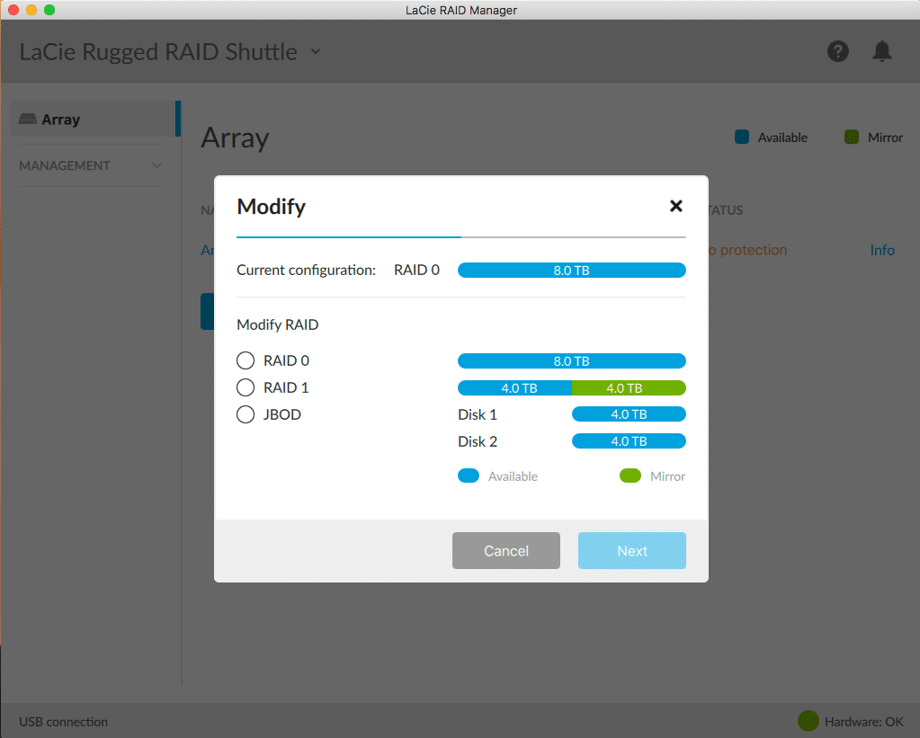 lacie raid manager