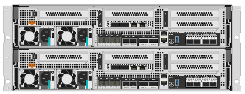 NetApp A400 Rear