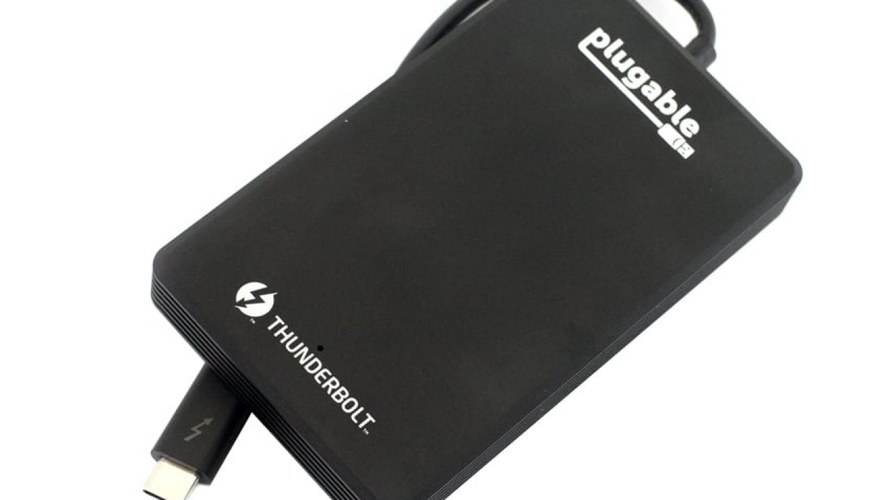 Plugable Thunderbolt 3 NVMe SSD ドライブ - 2TB、読み書き転送レート