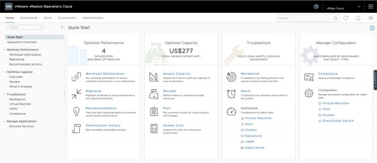 VMware vRealize Operations Cloud 