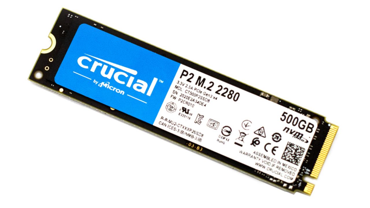 Crucial P2 SSD specifications