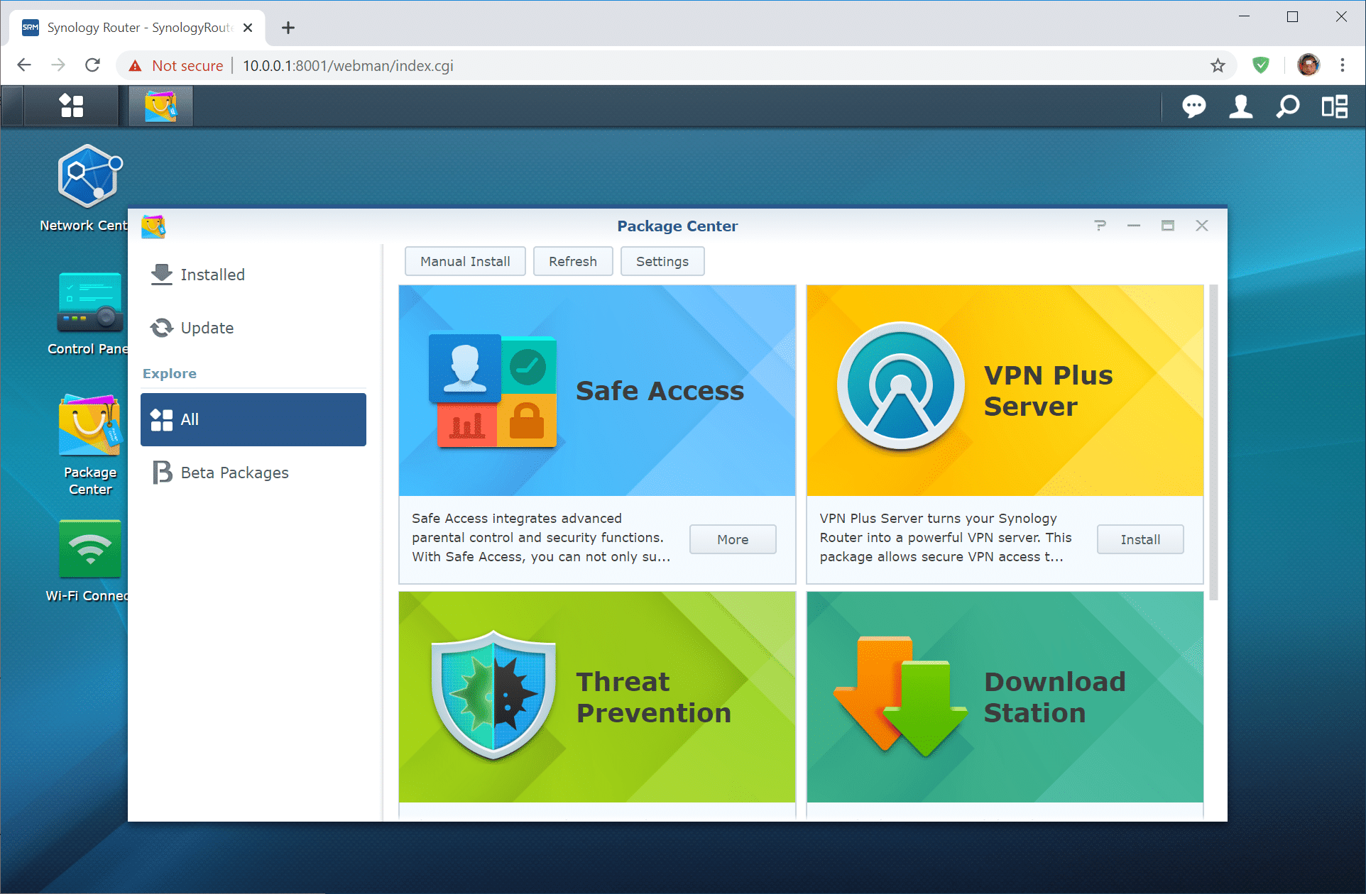 Synology VPN Plus Server app