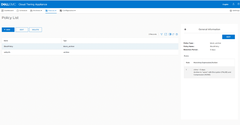 Dell EMC Cloud Tiering Appliance fig 22