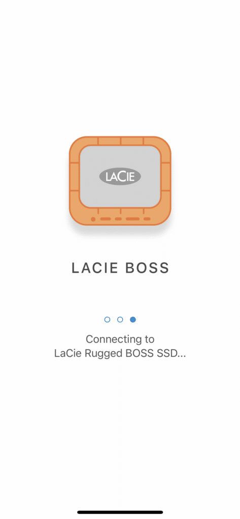 LaCie BOSS iOS App