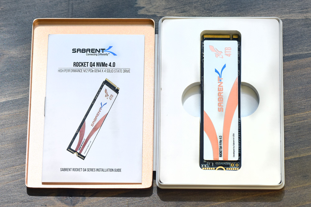 Sabrent Rocket Q4 NVMe 4.0 SSD in box