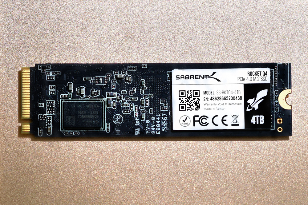 Sabrent Rocket Q4 NVMe 4.0 SSD back
