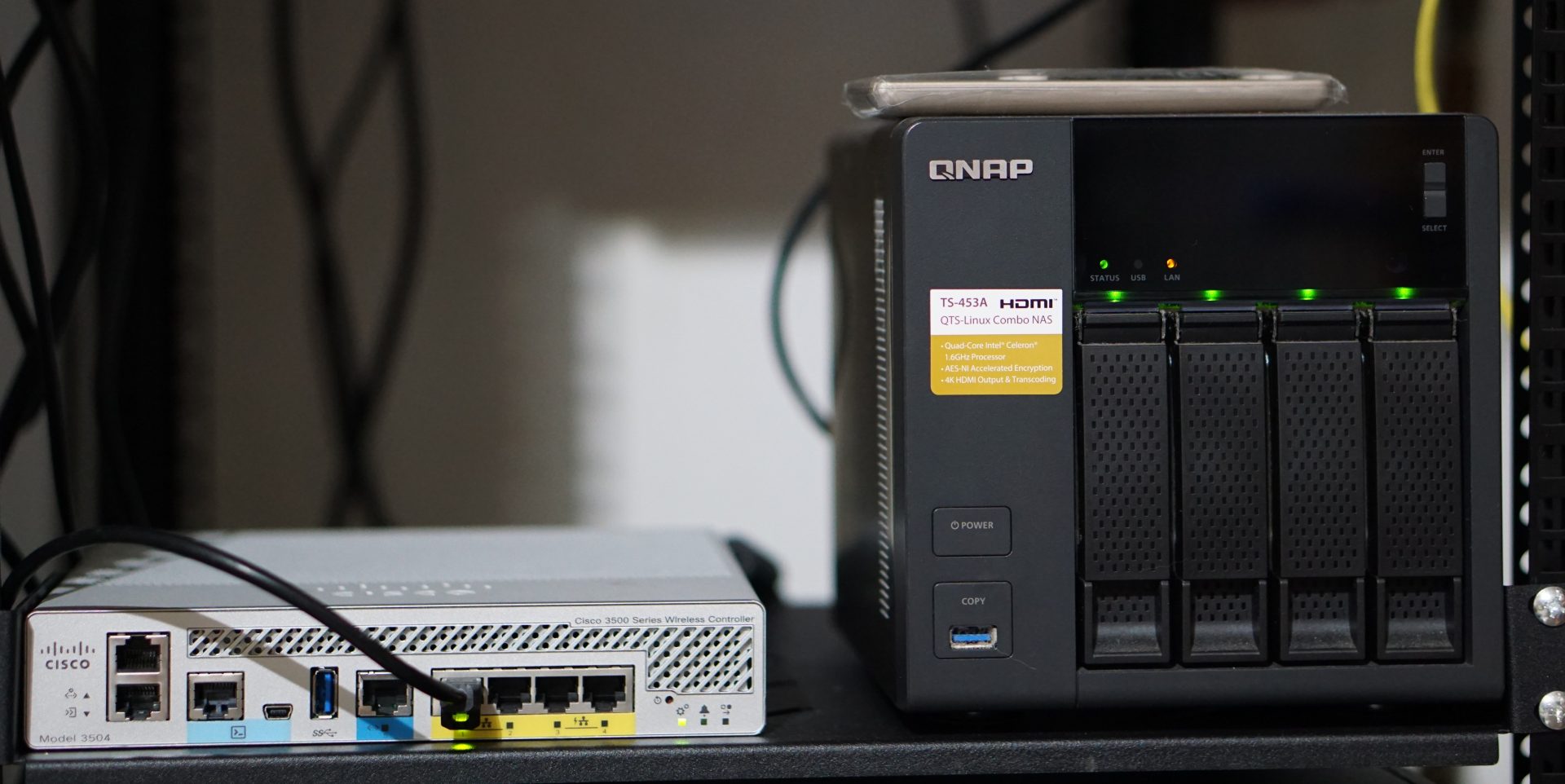 home lab entertainment QNAP Cisco