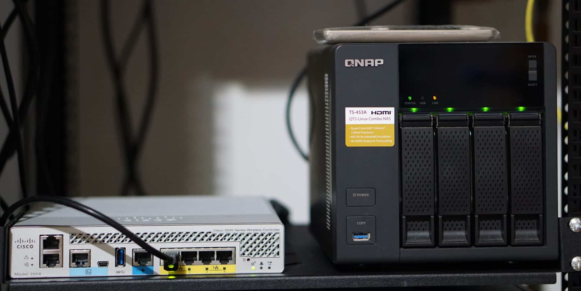 entretenimento de laboratório doméstico QNAP Cisco