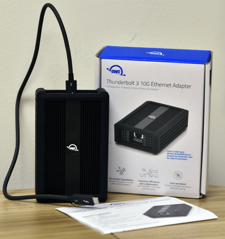 owc thunderbolt 3 10g ethernet adapter review