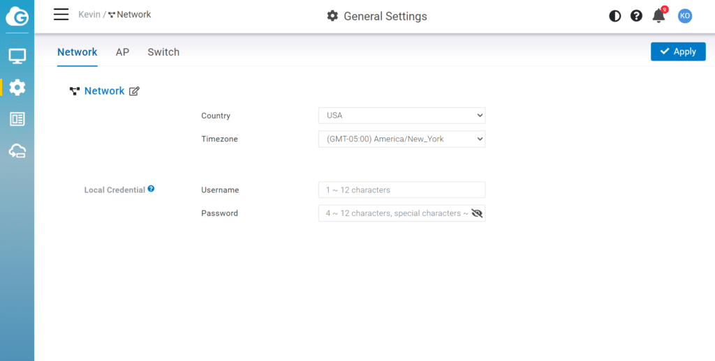 EnGenius ECS2512FP and ECW230 gui 3