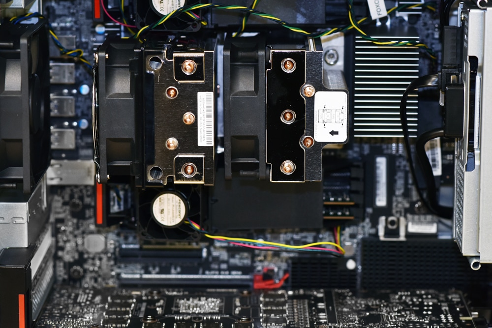 Lenovo p620 inside closeup