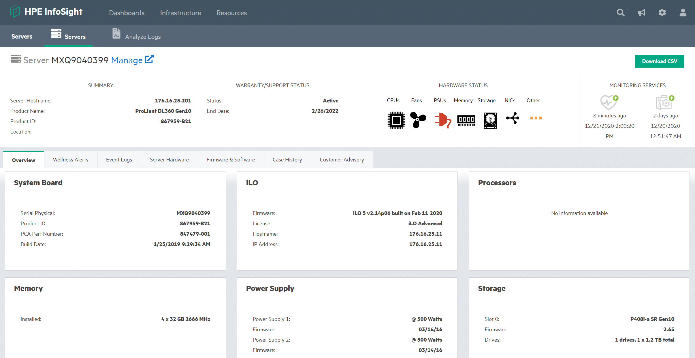 HPE Nimble dHCI info sight 3