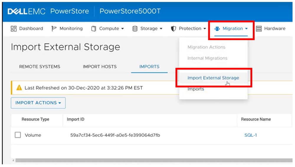 powerstore migration