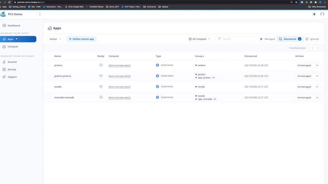 NetApp astra