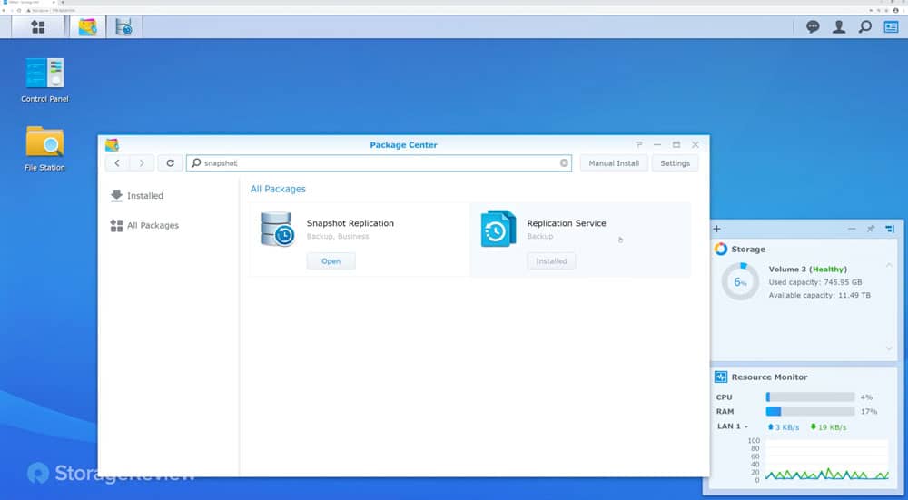 Synology snapshot replication packages