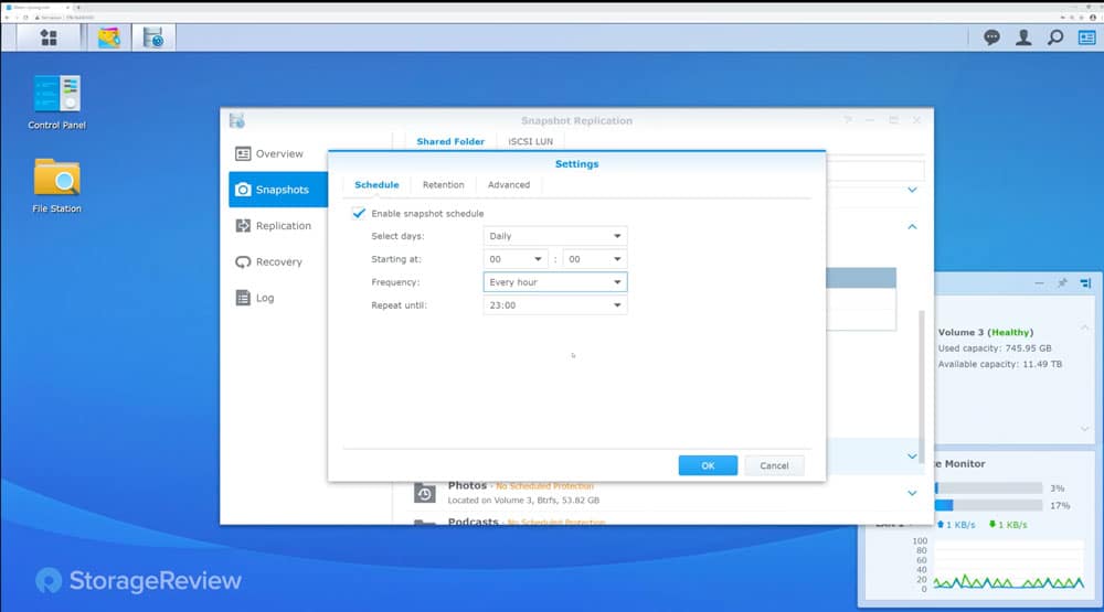 Synology snapshot replication setup