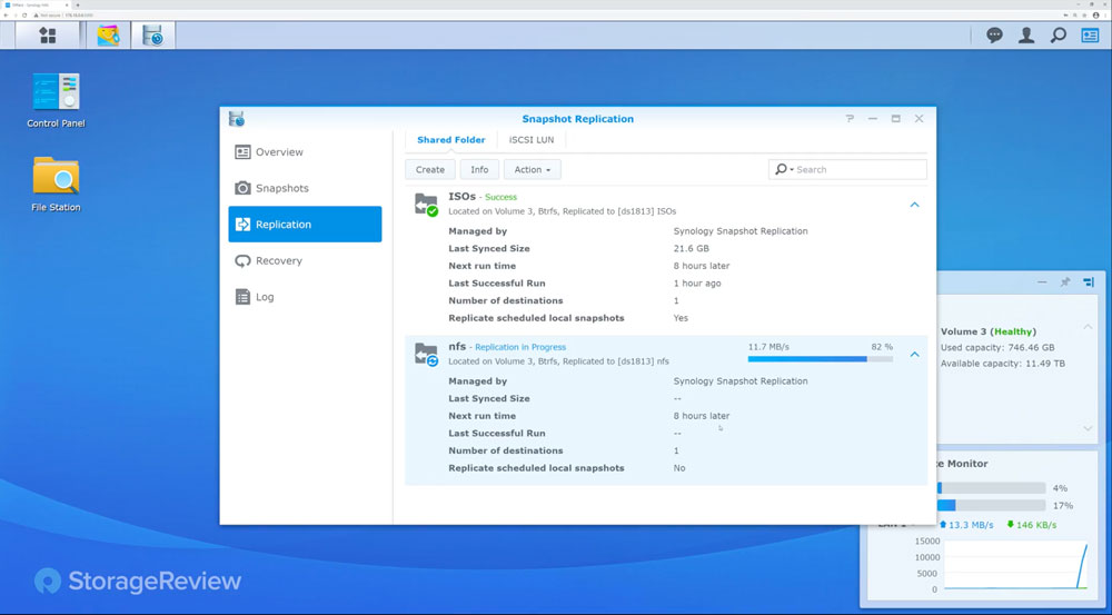 Synology snapshot replication speed