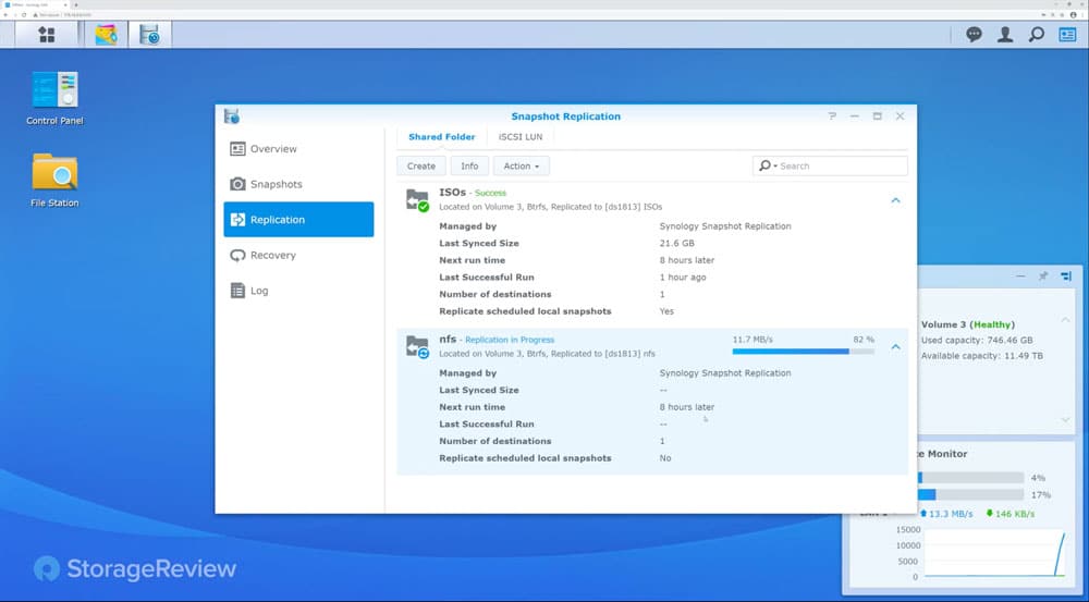 Synology snapshot replication speed