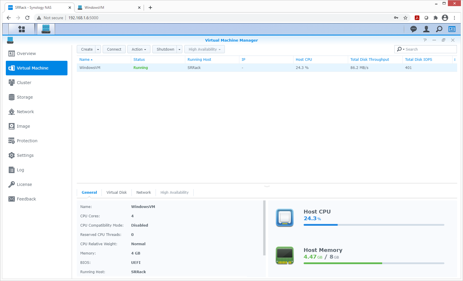 StorageReview Synology VMM 13