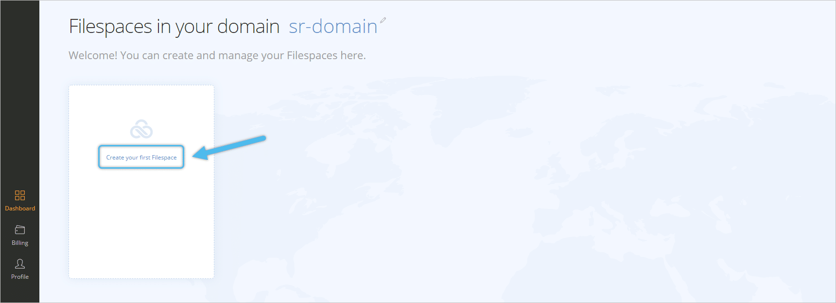 LucidLink Filespaces Cloud NAS step 2-1