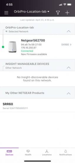 Orbi Pro WiFi 6 manage