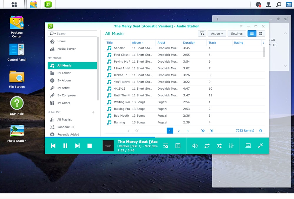 Synology Audio Station all music