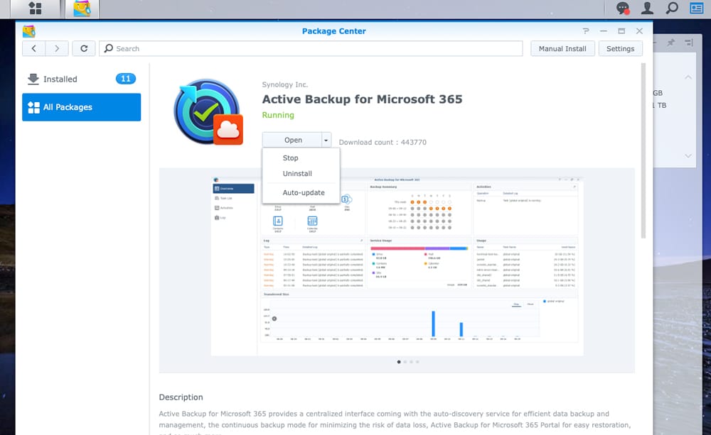 synology eliminar aplicaciones