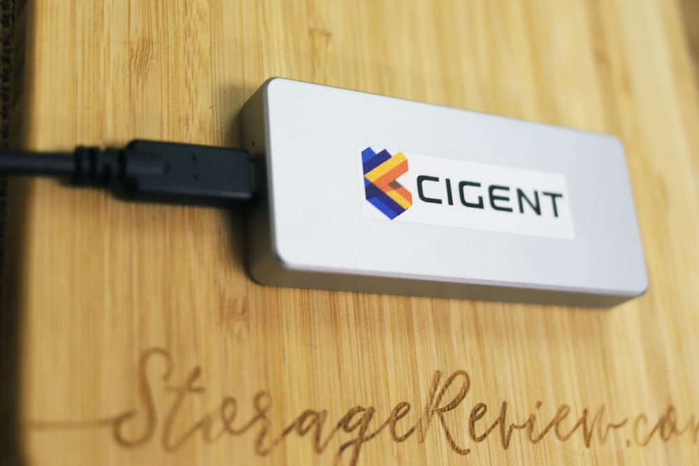 Cigent K2 Secure SSD angled