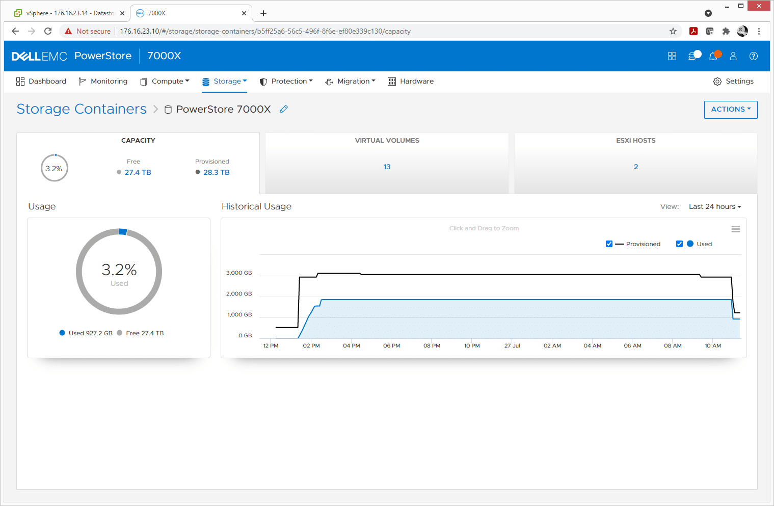 almacenamiento de aplicaciones