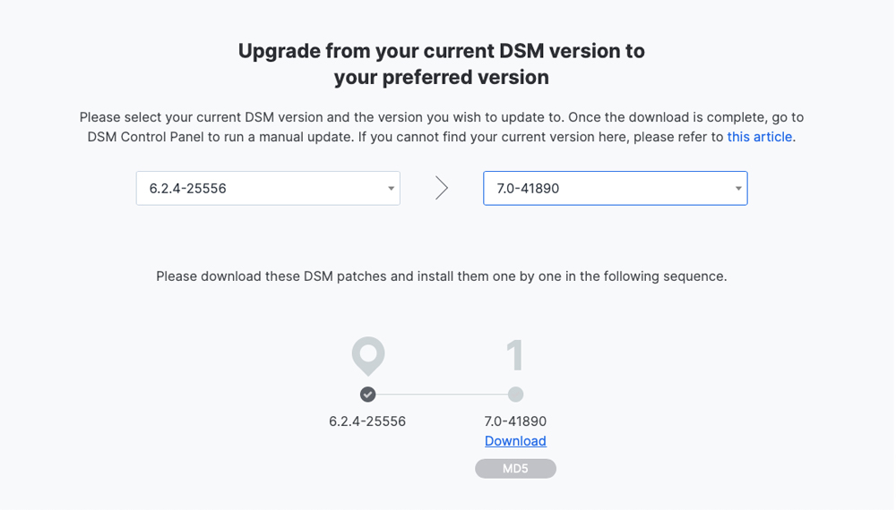 DSM 7.0 download