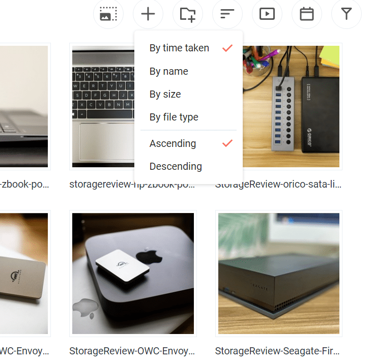 Filterung von Synology-Fotos