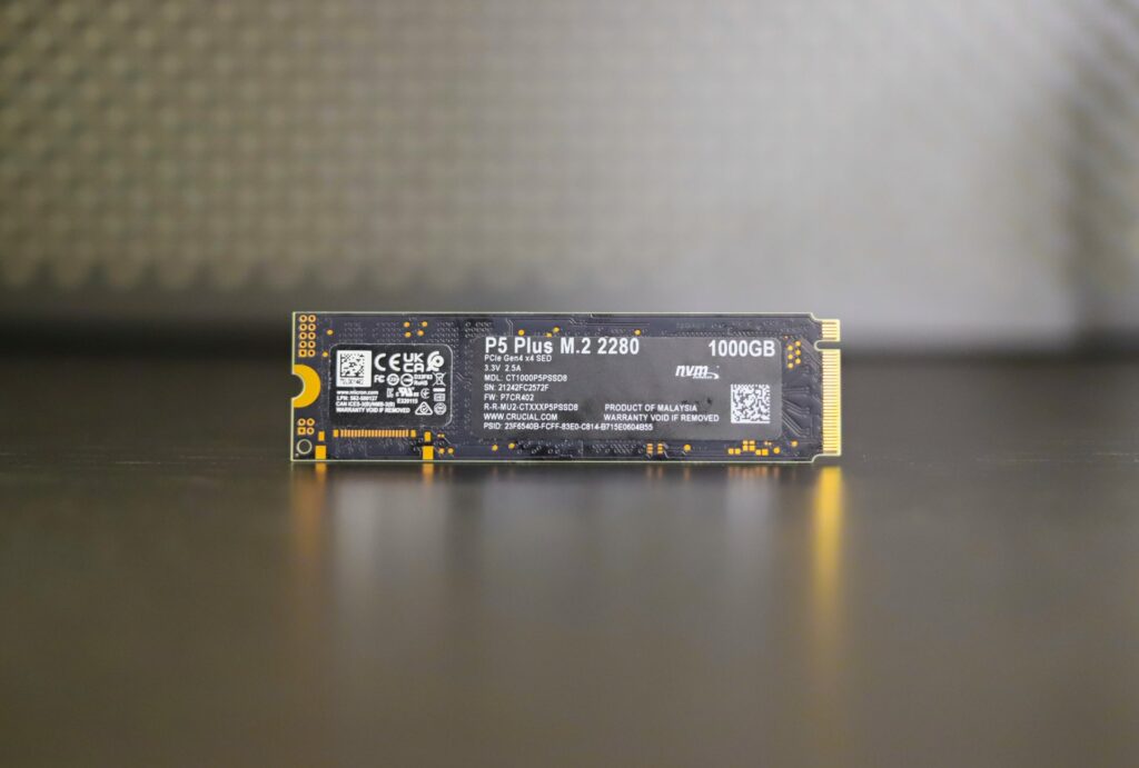 Examen du SSD Crucial P5 Plus 